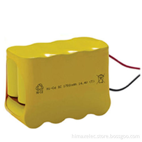 Customized 1.2-24V Sc1500 Ni-Cd Battery Pack